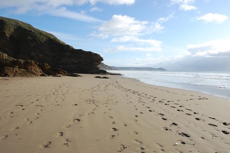 Beautiful Soft Sandy Beach at the Beach House Cornwall