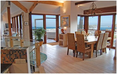 Luxury Self Catering Home Cornwall Living Area
